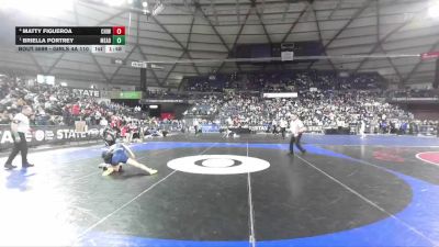 Girls 4A 110 lbs Semifinal - Briella Portrey, Mead (Girls) vs Matty Figueroa, Chiawana (Girls)