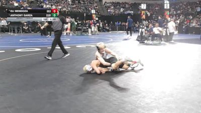 113 lbs Semifinal - Eli Mendoza, Gilroy (CC) vs Anthony Garza, Clovis (CS)