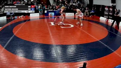 60kg Cons. Round 2 - Nima Behyari, Capilano Wrestling Club vs Hayden Graves, Sackville Wrestling Club