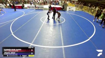 100 lbs Quarterfinal - Summer Rose Gasso, Legacy Wrestling Center vs Ariana Arias, Blazers Wrestling Club