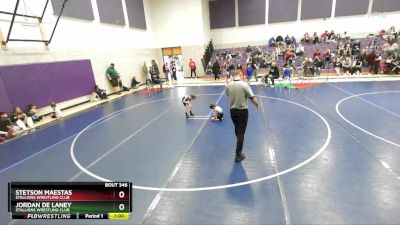 43 lbs Semifinal - Jordan De Laney, Stallions Wrestling Club vs Stetson Maestas, Stallions Wrestling Club