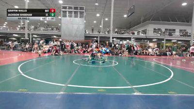 134 lbs Rr Rnd 3 - Griffin Walls, Mifflinburg - HSBAFC vs Jackson Sheehan, St. Mark's - HSBAFC