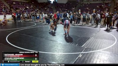 175 lbs Quarterfinal - Nathaniel Aragon, Fowler Wrestling Club vs Stephen Wisniewski, Olympian Wrestling