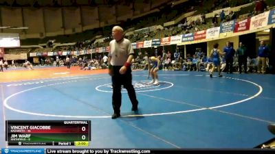 157 lbs Quarterfinals (8 Team) - Jim Warf, Smithfield vs Vincent Giacobbe, Nazareth