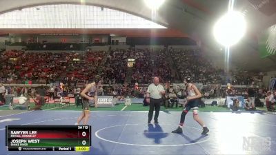 3A 113 lbs Cons. Round 1 - Sawyer Lee, McCall-Donnelly vs Joseph West, Snake River