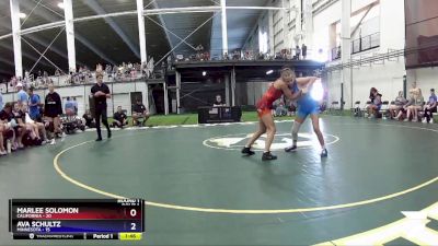 100 lbs Round 1 (4 Team) - Marlee Solomon, California vs Ava Schultz, Minnesota