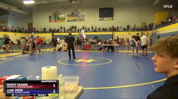 92 lbs Quarterfinal - Wyatt Yeager, Dodge City Training Center vs Luke Owen, Wichita Training Center