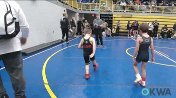 49 lbs Round Of 16 - Kyler Aaron, Madill Takedown vs Easton Delgado, Prime Wrestling