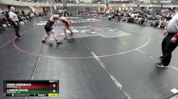 189 lbs Quarterfinals (8 Team) - Landon Rouse, Shakopee vs Owen Griesbach, Marshfield