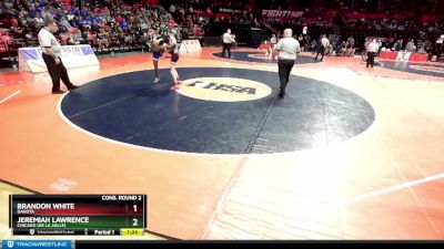 1A 106 lbs Cons. Round 2 - Brandon White, Dakota vs Jeremiah Lawrence, Chicago (De La Salle)