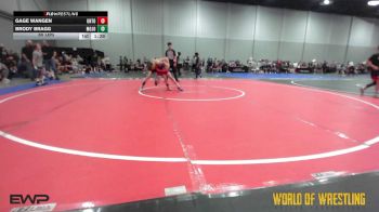 80 lbs Rr Rnd 1 - Gage Wangen, Untouchables 12u PURPLE vs Brody Bragg, Mojo Mulisha 12U