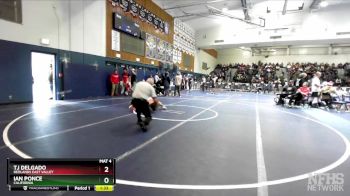 215 lbs Champ. Round 2 - Tj Delgado, Redlands East Valley vs Ian Ponce, California