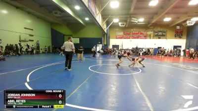 138 lbs Cons. Round 1 - Jordan Johnson, West Valley vs Abel Reyes, Vista Del Lago