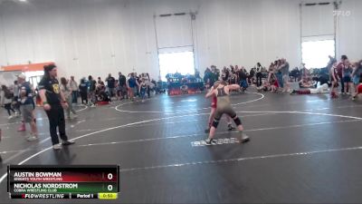 95 lbs Round 2 - Austin Bowman, Knights Youth Wrestling vs Nicholas Nordstrom, Cobra Wrestling Club