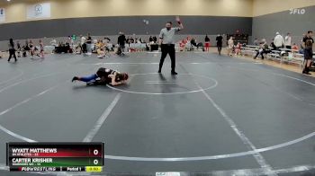 72 lbs Round 3 (10 Team) - Carter Krisher, Warriors WC vs Wyatt Matthews, 84 Athletes