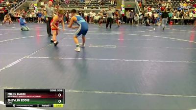 140 lbs Cons. Semi - Shevlin Eddie, CWO vs Miles Hahn, Brookings Wrestling Associatio