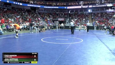 2A-126 lbs Cons. Round 2 - Josh Hoffman, Sheldon/South O`Brien vs Tyce Hanson, Okoboji/HMS