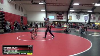 Semifinal - Kameron Wilsey, Keokuk Kids Wrestling Club vs Kannon Johnson, Burlington Junior Wrestling