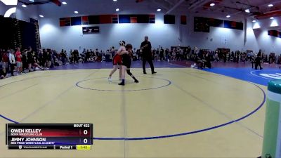 108/117 Round 3 - Owen Kelley, NOVA Wrestling Club vs Jimmy Johnson, Red Pride Wrestling Academy