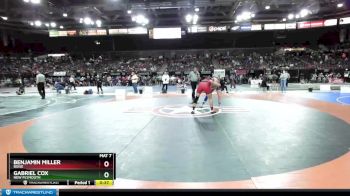 170 lbs Cons. Round 3 - Benjamin Miller, Boise vs Gabriel Cox, New Plymouth