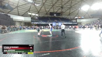 140 lbs Champ. Round 1 - Ethan Wyborney, Washington vs Ron Newman, Gig Harbor Grizzlies Wrestling Club