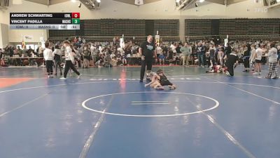 57 lbs Rr Rnd 5 - Andrew Schwarting, ICWL Bruisers Elite - ESE vs Vincent Padilla, Mat Assassins White - ESE