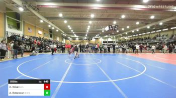 285 lbs Round Of 16 - Keysun Wise, North Attleborough vs Adolfo Betancur, Bishop Hendricken
