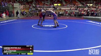 4A 285 lbs Cons. Round 1 - Carter Spotted-Elk, McPherson vs Alex Strother, Santa Fe Trail