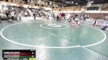 63 lbs Round 5 - Charlotte Mertz, Fallbrook Wrestling Club vs Keaton Laughlin, Junior Panther Wrestling