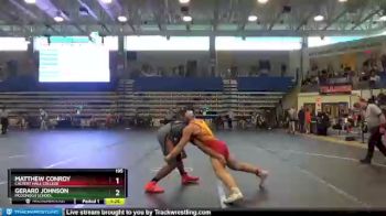 195 lbs Semifinal - Gerard Johnson, McDonogh School vs Matthew Conroy, Calvert Hall College