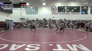 125 lbs Finals (2 Team) - Joseph Garcia, Santa Ana College vs Manuel Martir, Mt. SAC (Maroon)