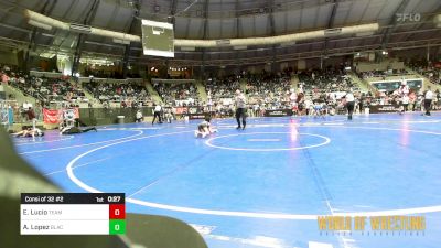 76 lbs Consi Of 32 #2 - Emmitt Lucio, Team Worx Wrestling Club vs Archer Lopez, Black Fox Academy