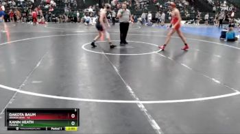 157 lbs Round 3 (16 Team) - Dakota Baum, Broken Bow vs Kanin Heath, Minden