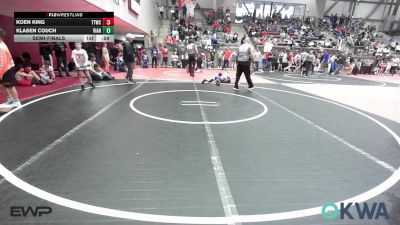 67 lbs Semifinal - Koen King, Team Tulsa Wrestling Club vs Klasen Couch, Vian Wrestling Club