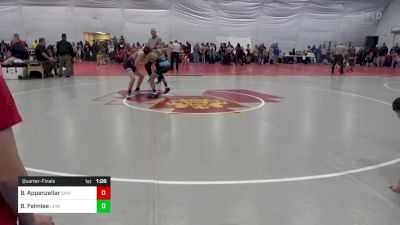 110 lbs Quarterfinal - Benjamin Appenzellar, Shippensburg vs Bentley Felmlee, Lewistown