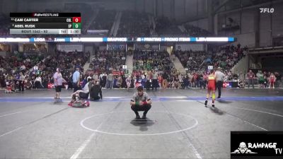 92 lbs Quarterfinal - Abel Rusk, SC Punisher vs Cam Carter, Columbus