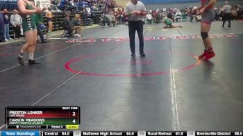 3 - 215 lbs Cons. Round 3 - Drake Garrison, Broadway HS vs Dalton Oxley, Lord Botetourt