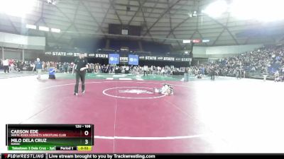 108 lbs Cons. Round 2 - Carson Ede, White River Hornets Wrestling Club vs Milo Dela Cruz, NWWC