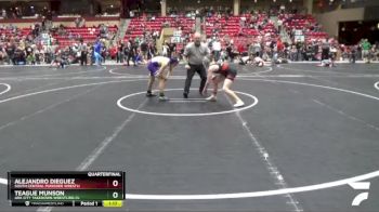 100 lbs Quarterfinal - Teague Munson, Ark City Takedown Wrestling Cl vs Alejandro Dieguez, South Central Punisher Wrestli