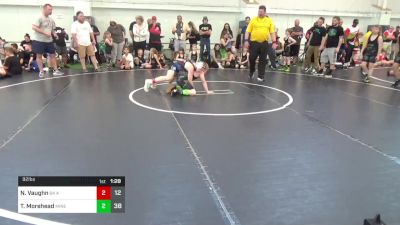 92 lbs Pools - Noah Vaughn, 84 Athletes (VA) vs Theodore Morehead, Mineral Wells Bulldawgs