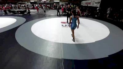 115 lbs Champ. Round 2 - Abbi Cooper, Community Youth Center - Concord Campus Wrestling vs Lina Hernandez, San Pedro High School Wrestling