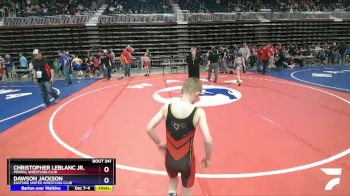 63 lbs Cons. Semi - Christopher LeBlanc Jr., Powell Wrestling Club vs Dawson Jackson, Eastside United Wrestling Club
