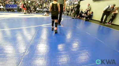 52 lbs Quarterfinal - Franciso Lopez, OKC Saints Wrestling vs Baker James, Cowboy Wrestling Club