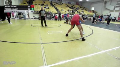 126 lbs 5th Place - Brody Keller, Grove vs Porter Chaney, Vinita JH