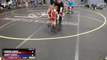 43 lbs Round 3 - Liberty Coman, Mid Valley Wrestling Club vs Therese Cherok, Anchor Kings Wrestling Club