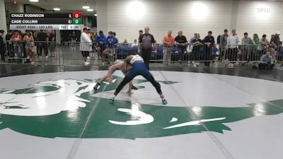 120 lbs Consi Of 32 #2 - Chazz Robinson, IL vs Cade Collins, NJ