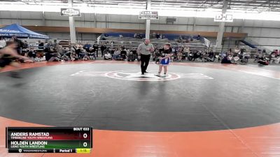 95-100 lbs Cons. Semi - Holden Landon, Lions Youth Wrestling vs Anders Ramstad, Timberline Youth Wrestling