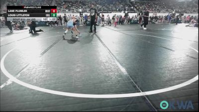 64 lbs Round Of 16 - Lane Plumlee, Mustang Bronco Wrestling Club vs Louis Littleton, Collinsville Cardinal Youth Wrestling