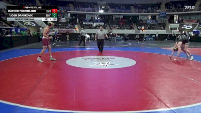 5A 150 lbs Quarterfinal - Josh Draskovic, Scottsboro vs Hayden Fochtmann, Elmore County School