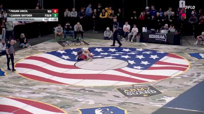 Quarterfinal - Cannin Snyder, Philip/Kadoka Area/Wall vs Frank Krcil, Wagner